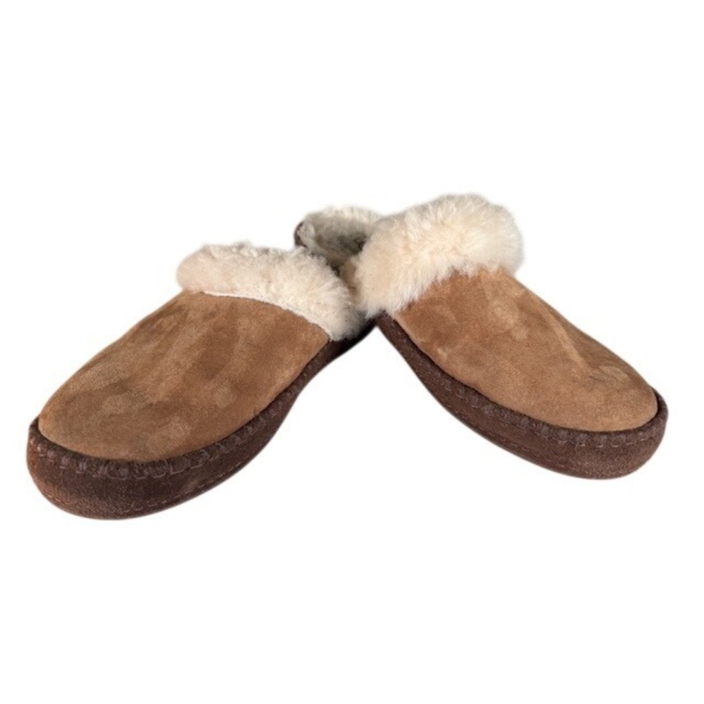 UGG‎ Australia Women's Sheepskin Suede Tan Slippers Size - 8